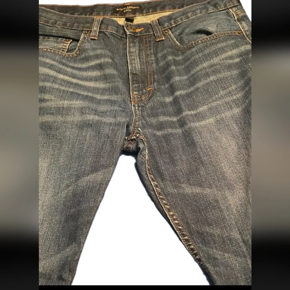 Banana Republic Slim Fit Jeans 34x32 Mens Blue Medium Wash Denim